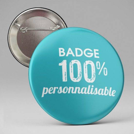 Badge à personaliser pour vos évènements 